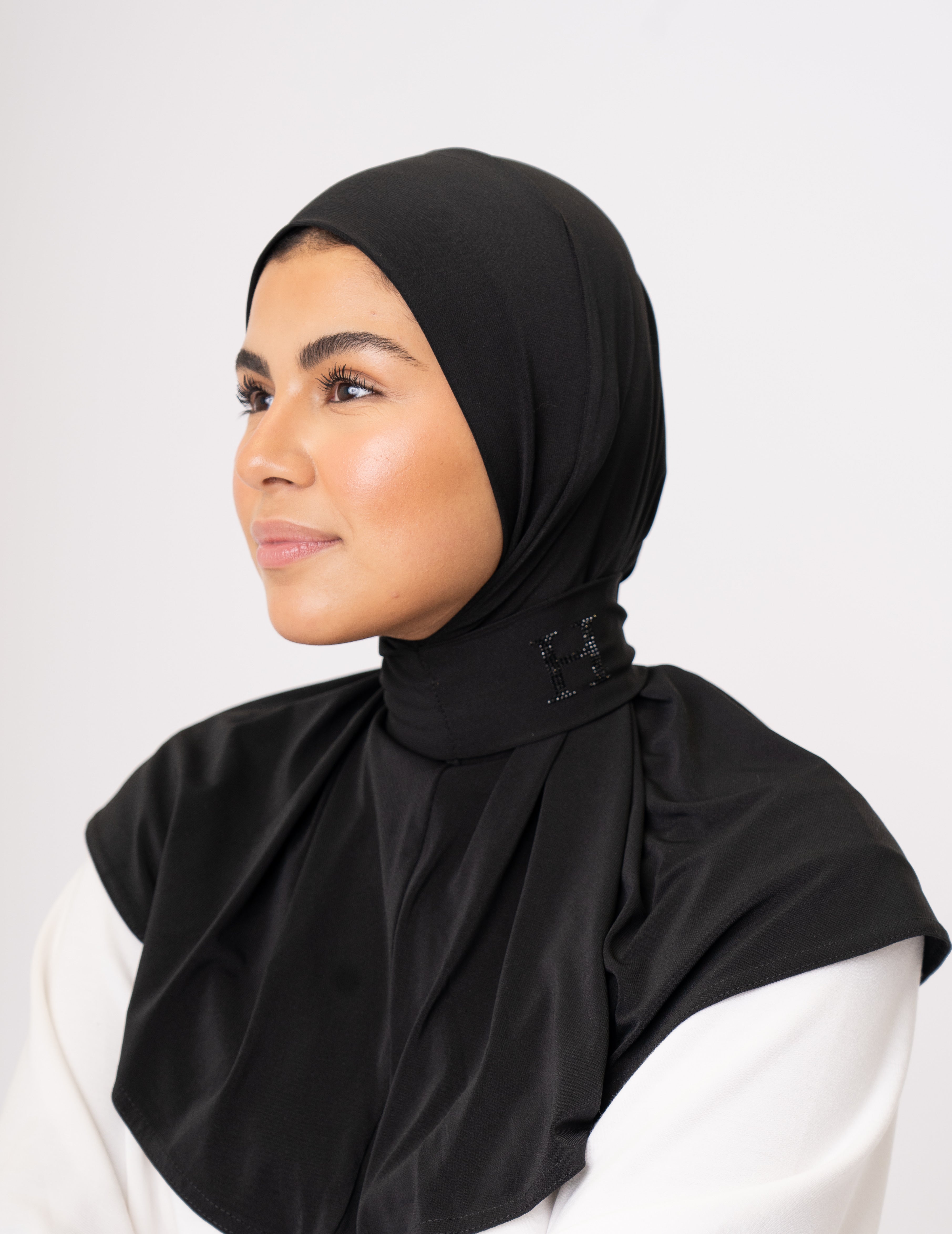 Instant Hijab Stone Edit Midnight Black