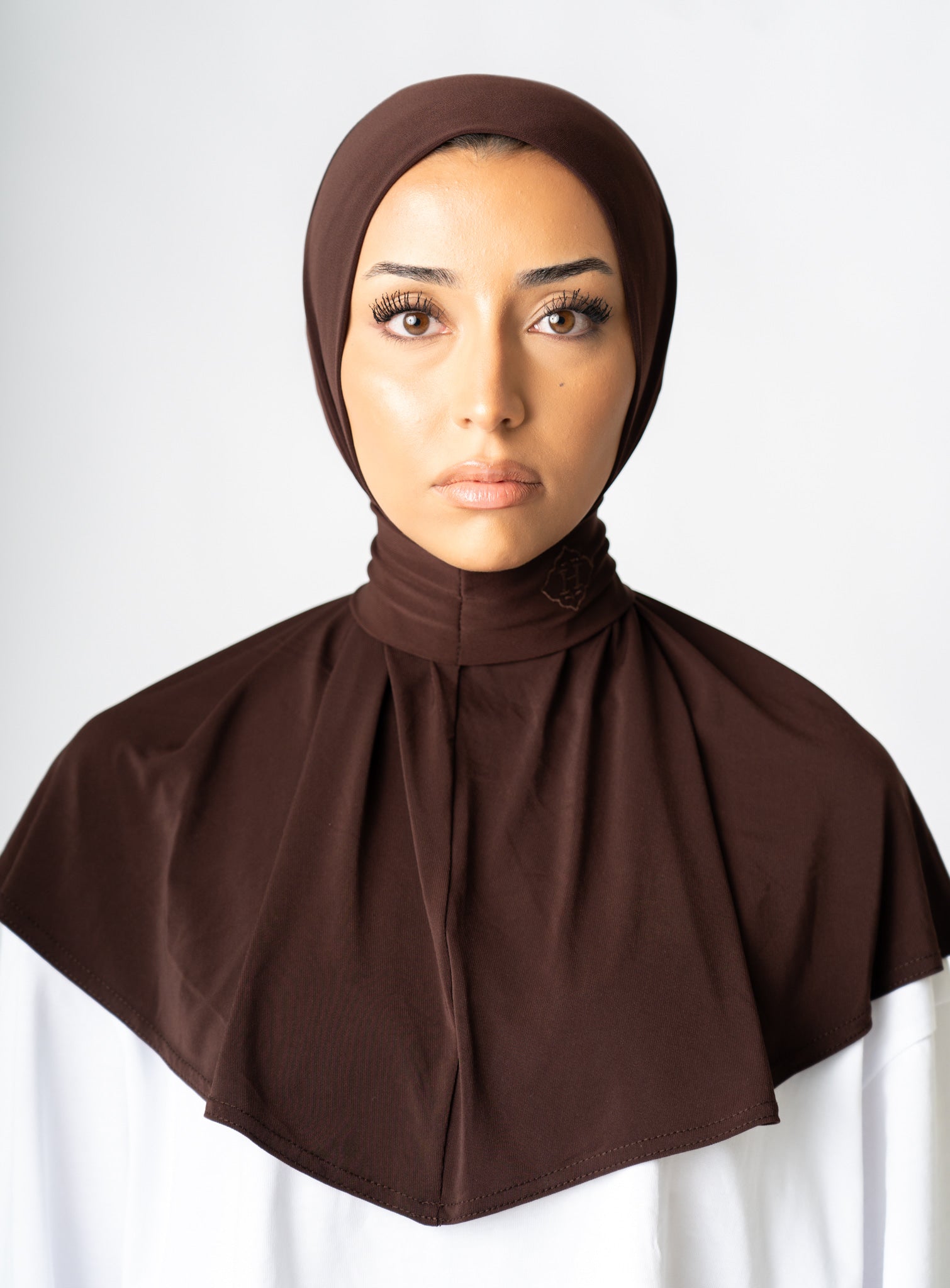 Instant Hijab Dark Espresso Glow (Dark Brown)