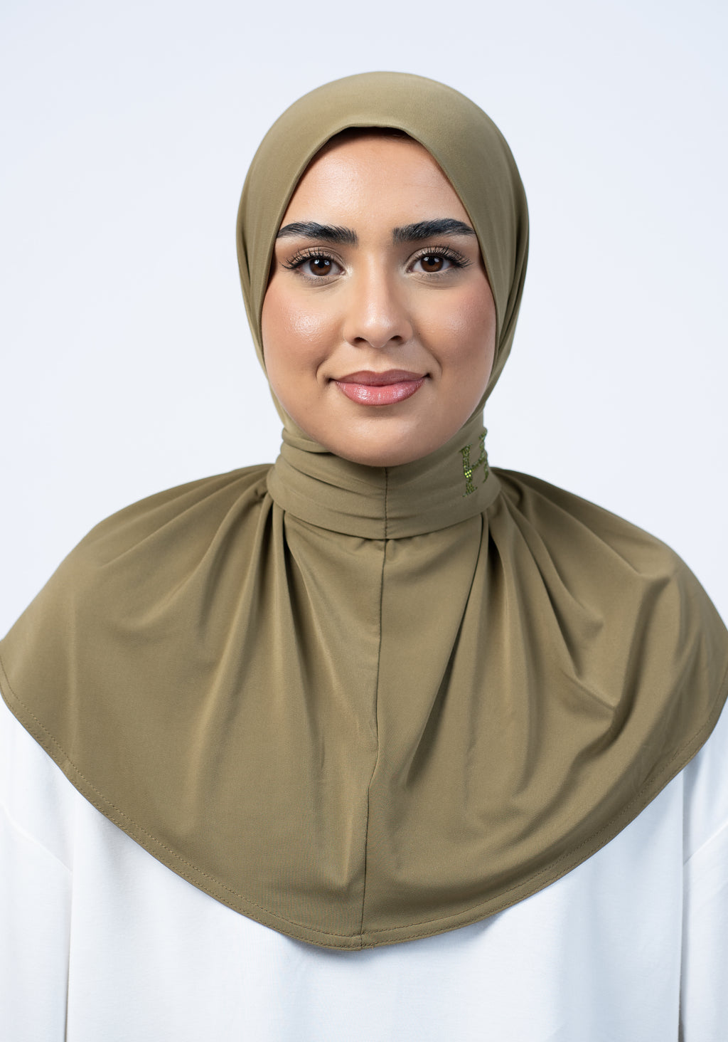 Instant Hijab Stone Edit Golden Olive