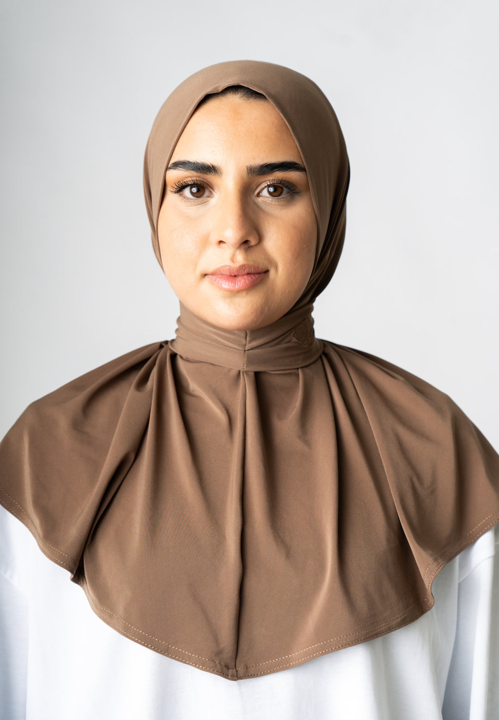 Instant Hijab Mushroom Brown (Beige-Brown)