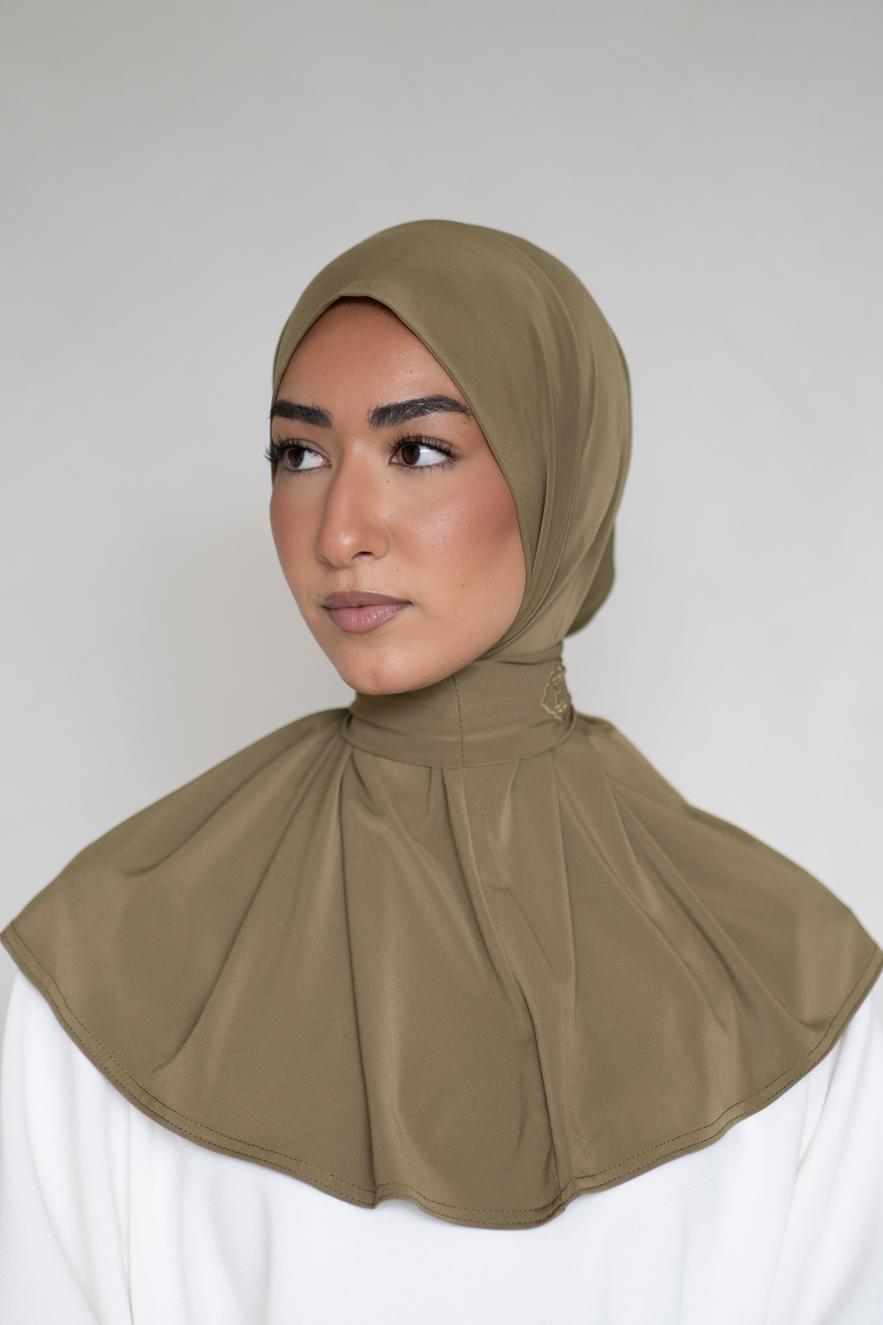Instant Hijab Golden Olive (Olive Green)