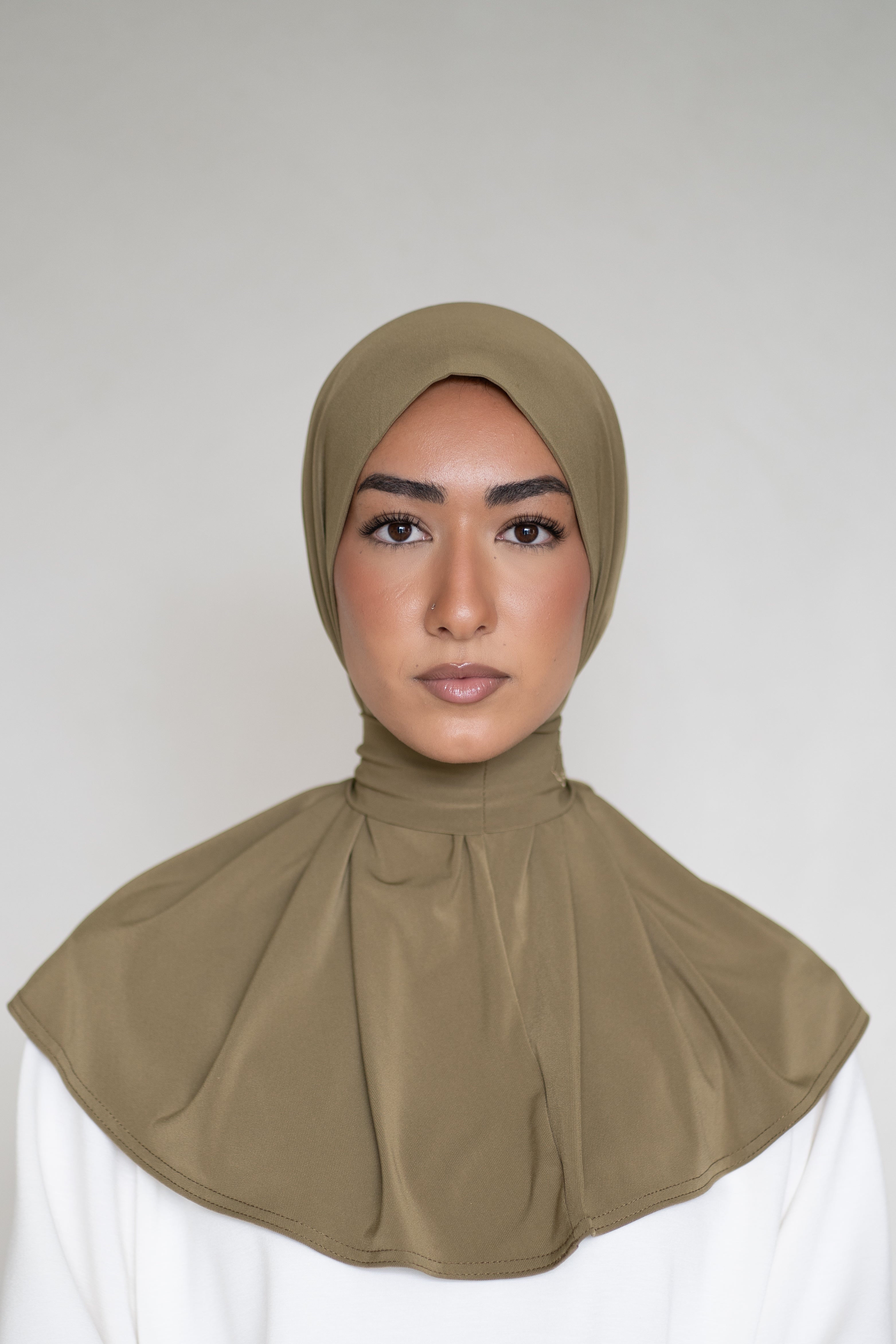 Instant Hijab Golden Olive (Olive Green)