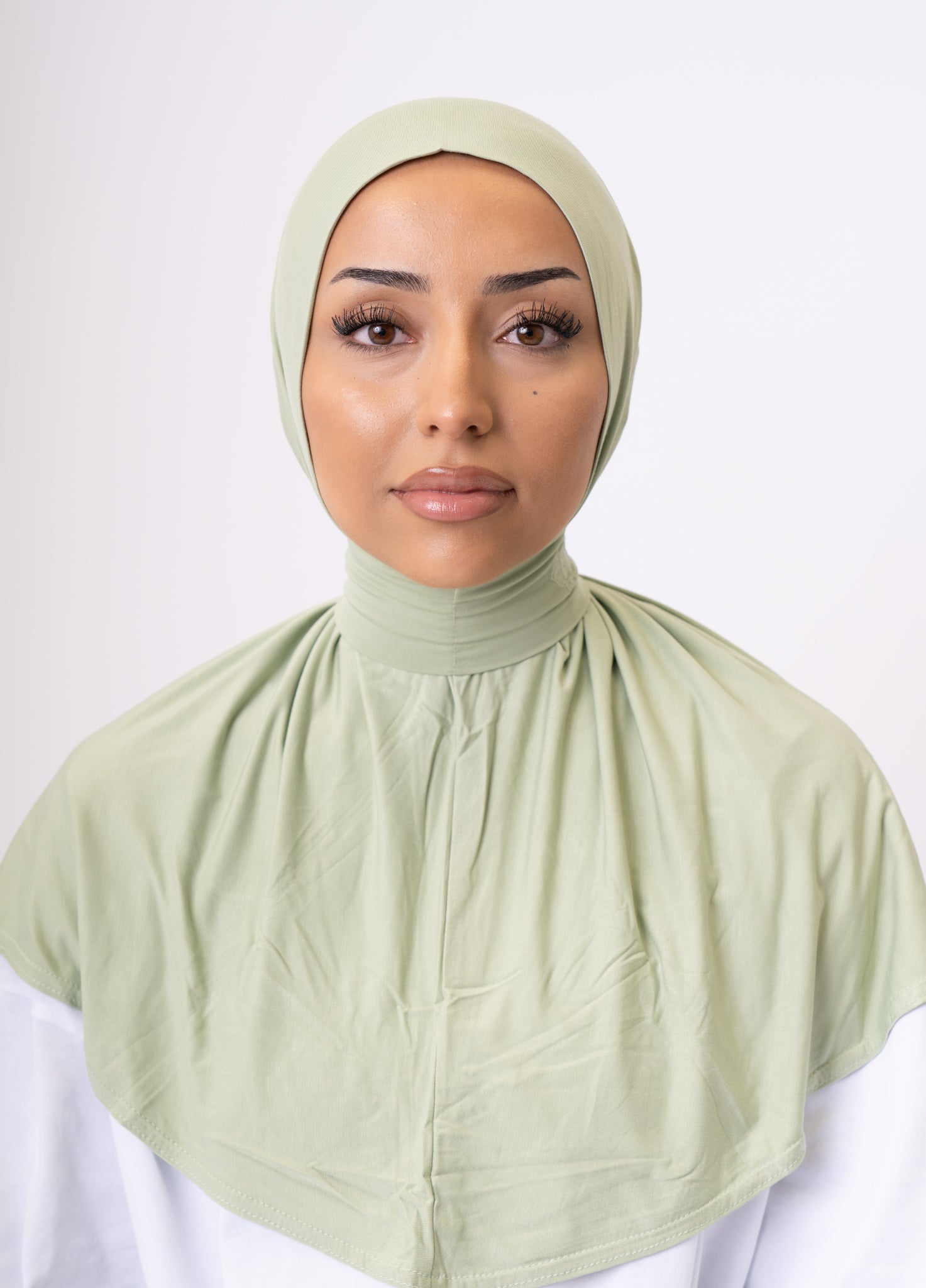 Instant Hijab Bamboo Pistachio Mist (Light Green)