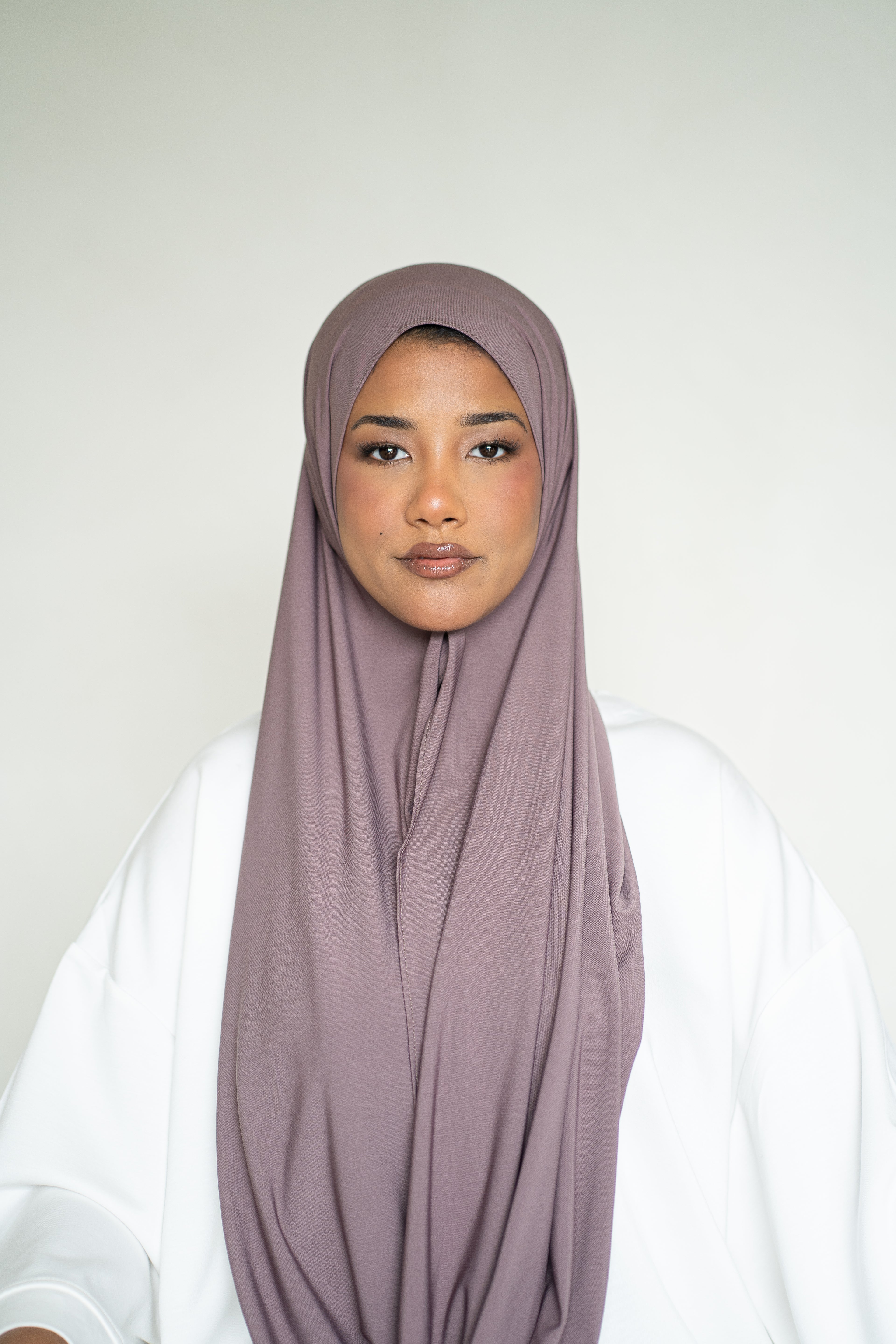 Premium Jersey Hijab Dusty Mocha (Taupe)