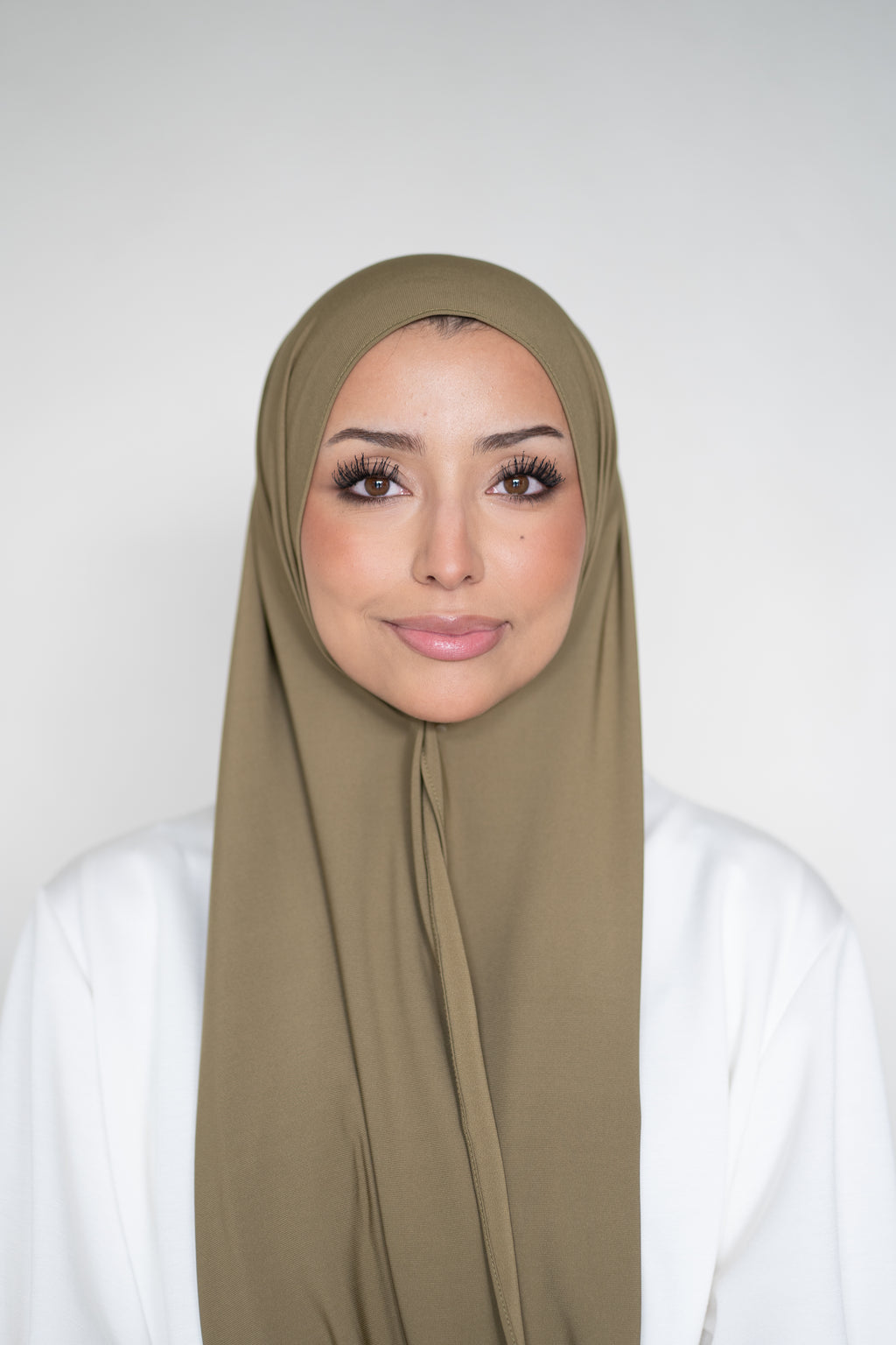 Premium Jersey Hijab Golden Olive (Olive Green)