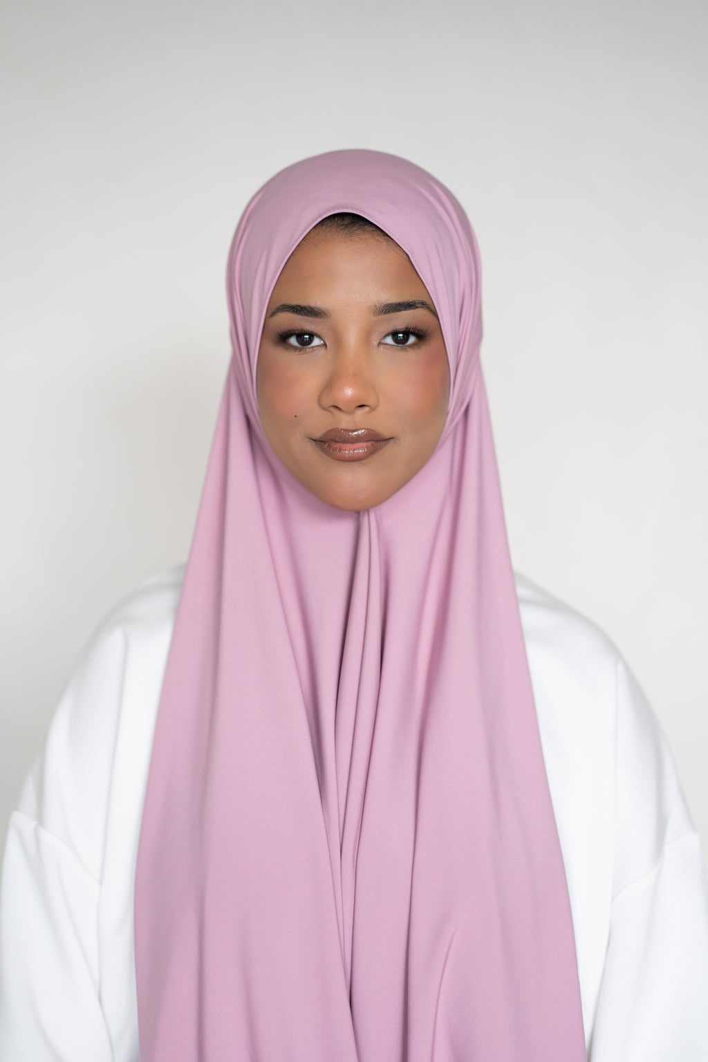 Premium Jersey Hijab Orchid Mist (Pink-Purple)