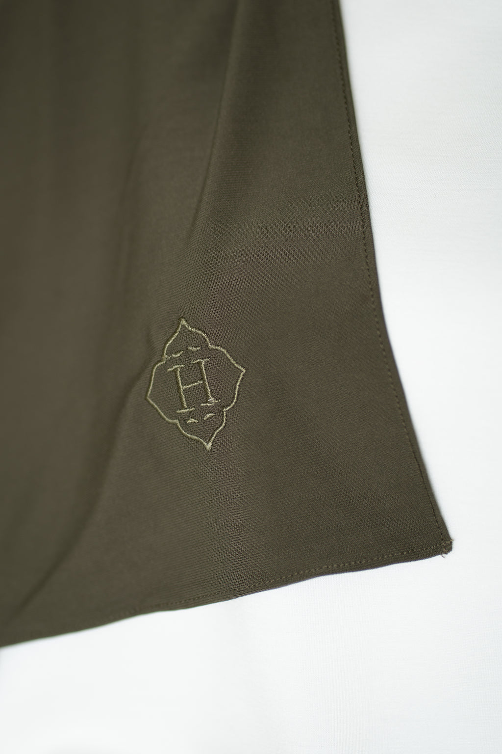 Premium Jersey Hijab Forest Veil (Dark Khaki)