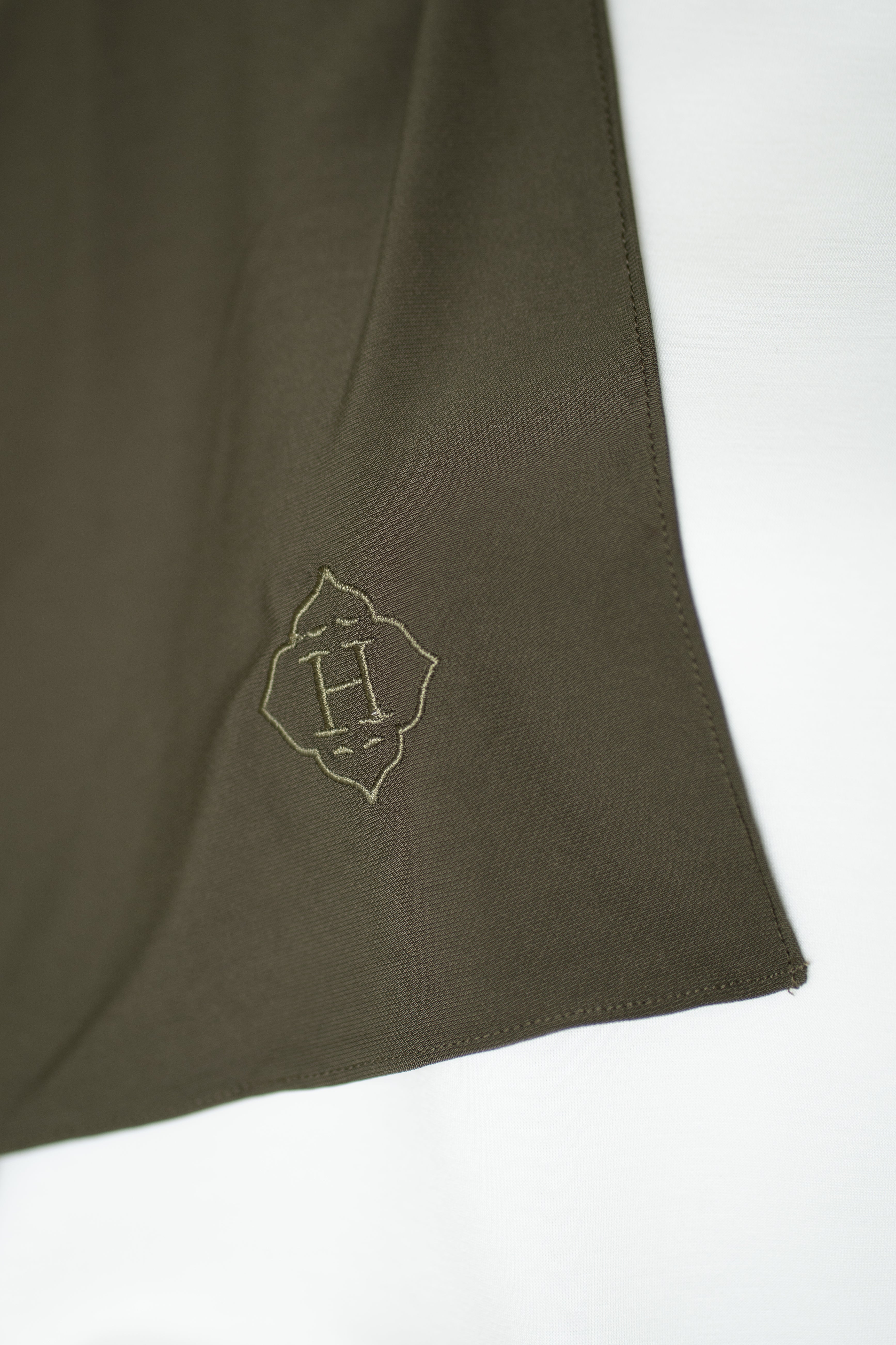 Premium Jersey Hijab Forest Veil (Dark Khaki)