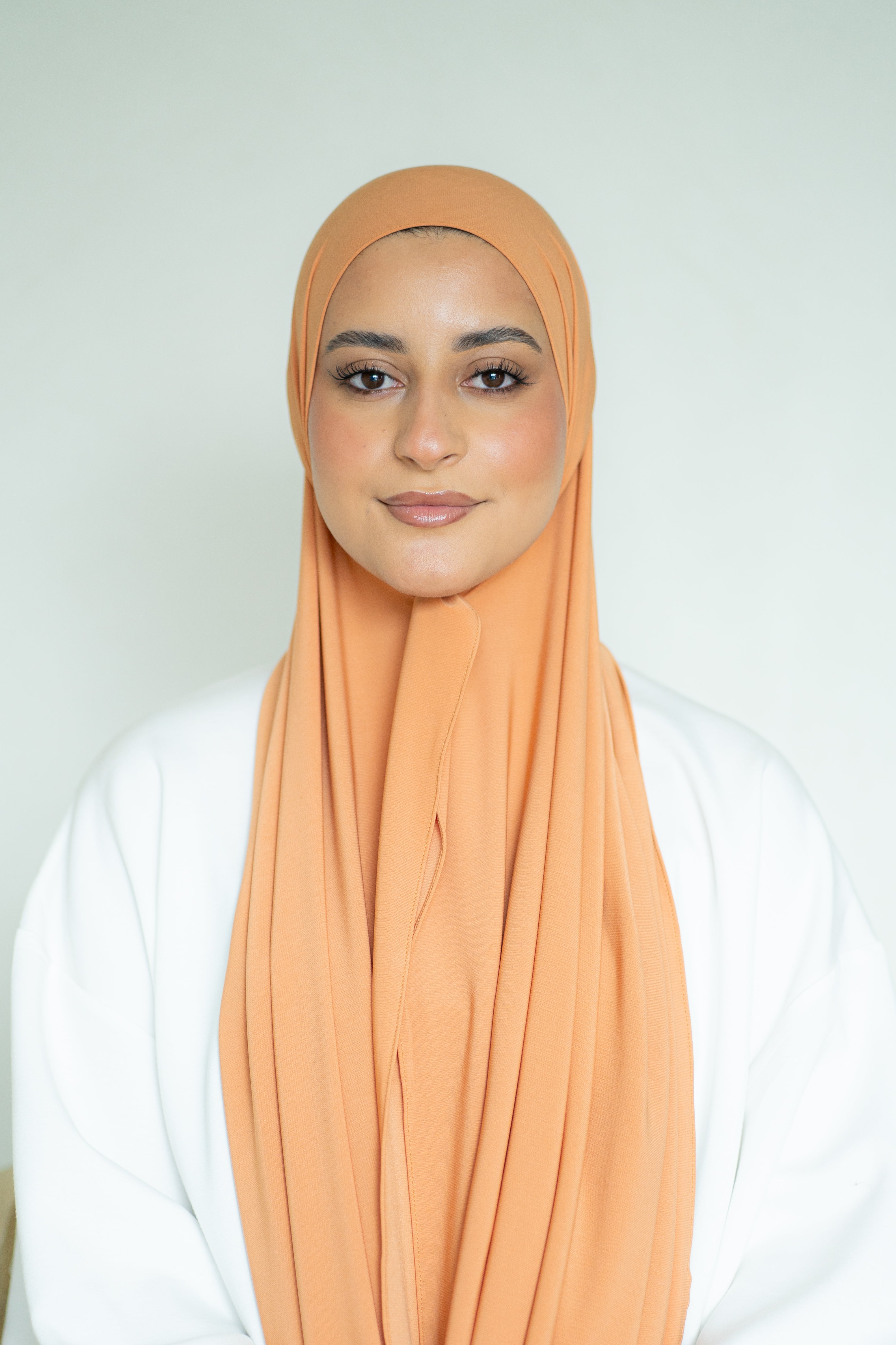 Premium Jersey Hijab Autumn Flame (Orange)