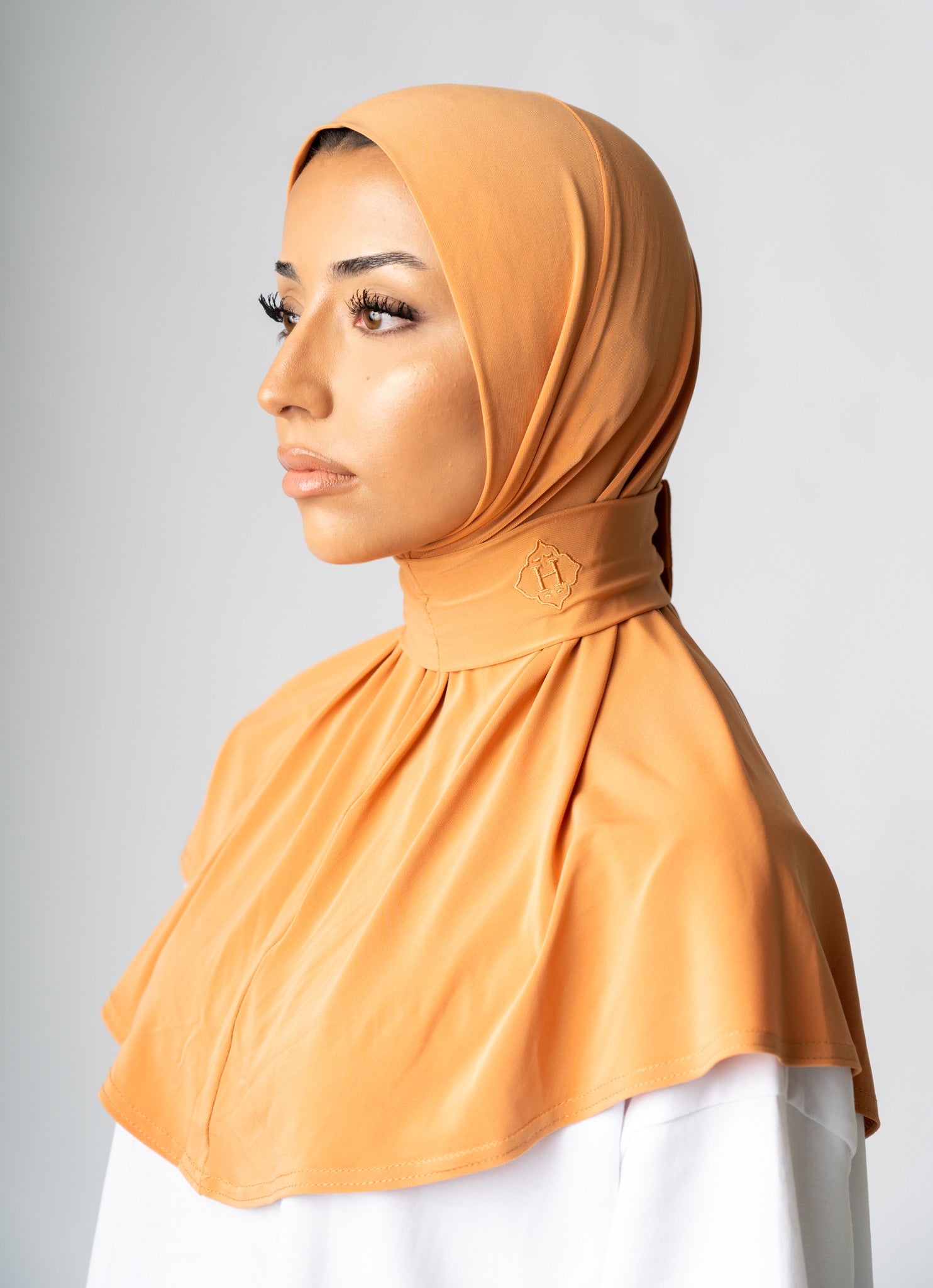 Instant Hijab Autumn Flame (Orange)
