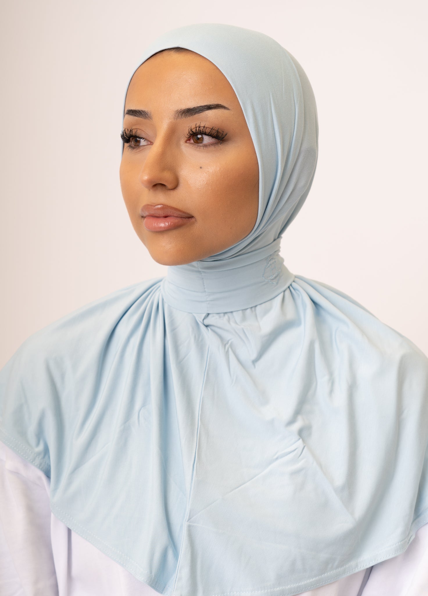 Instant Hijab Bamboo Powder Blue (Blue)