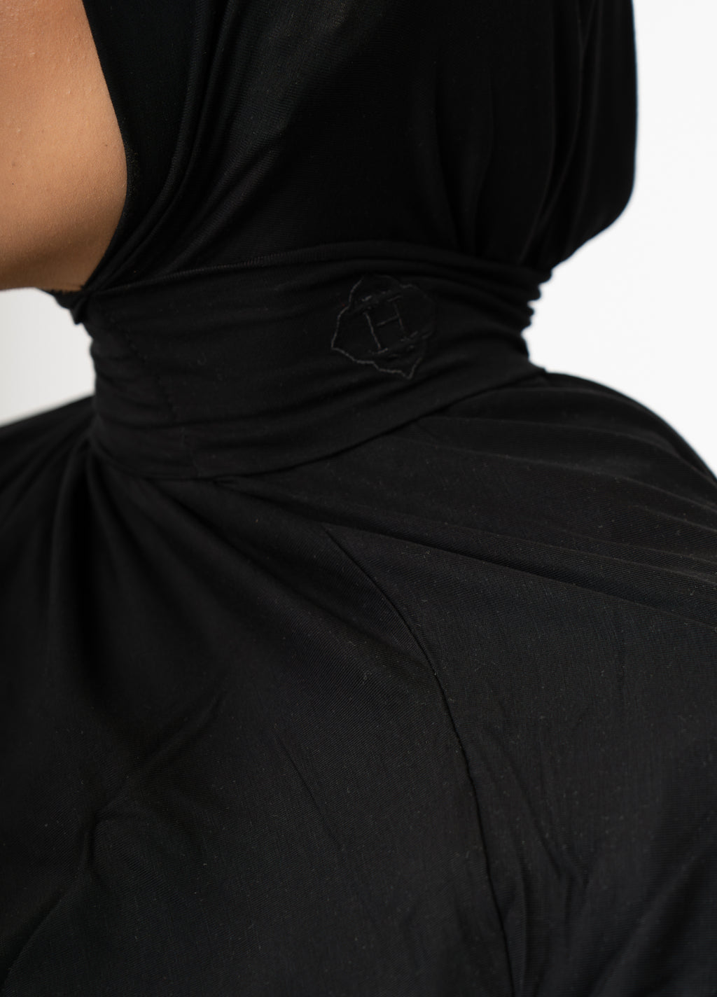 Instant Hijab Bamboo Noir Silk (Black)