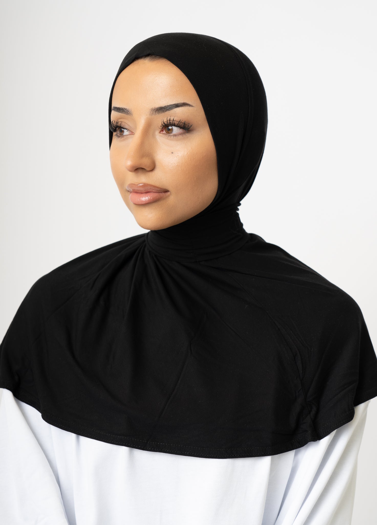 Instant Hijab Bamboo Noir Silk (Black)