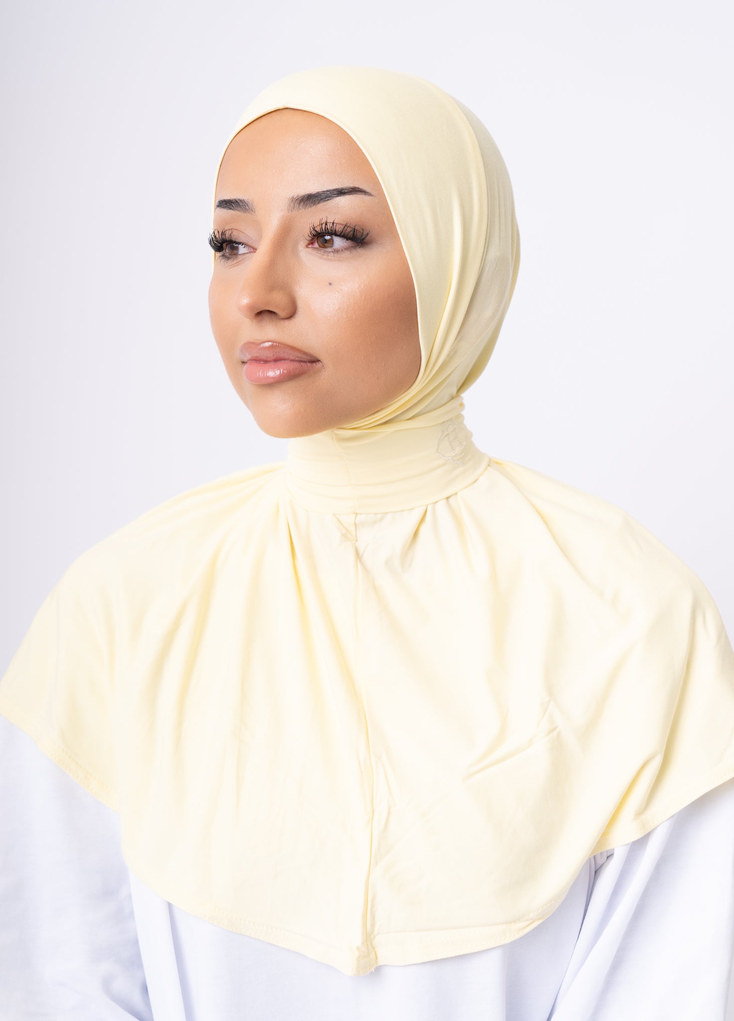Instant Hijab Bamboo Lemon Veil (Yellow)