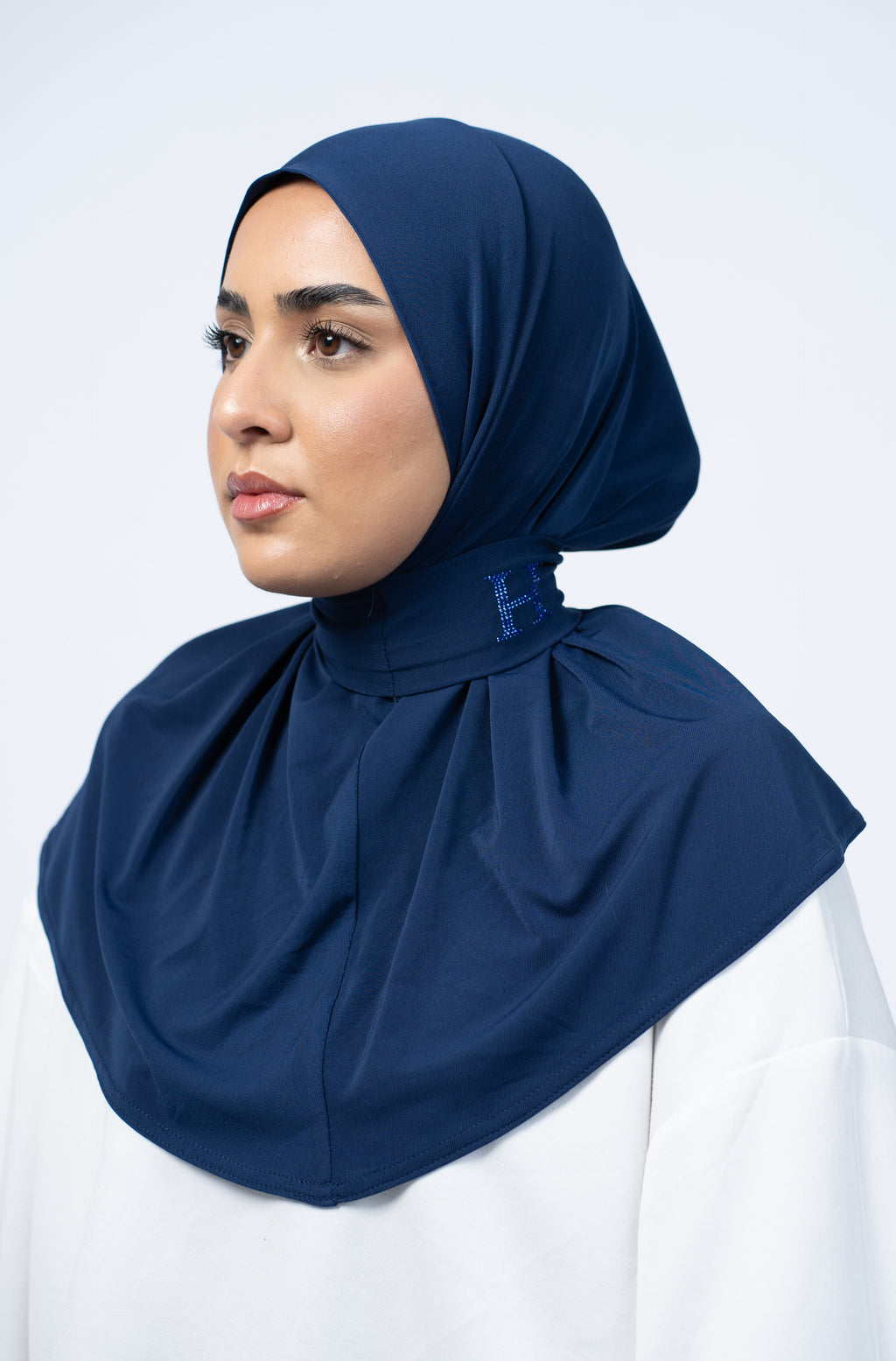 Instant Hijab Stone Midnight Navy