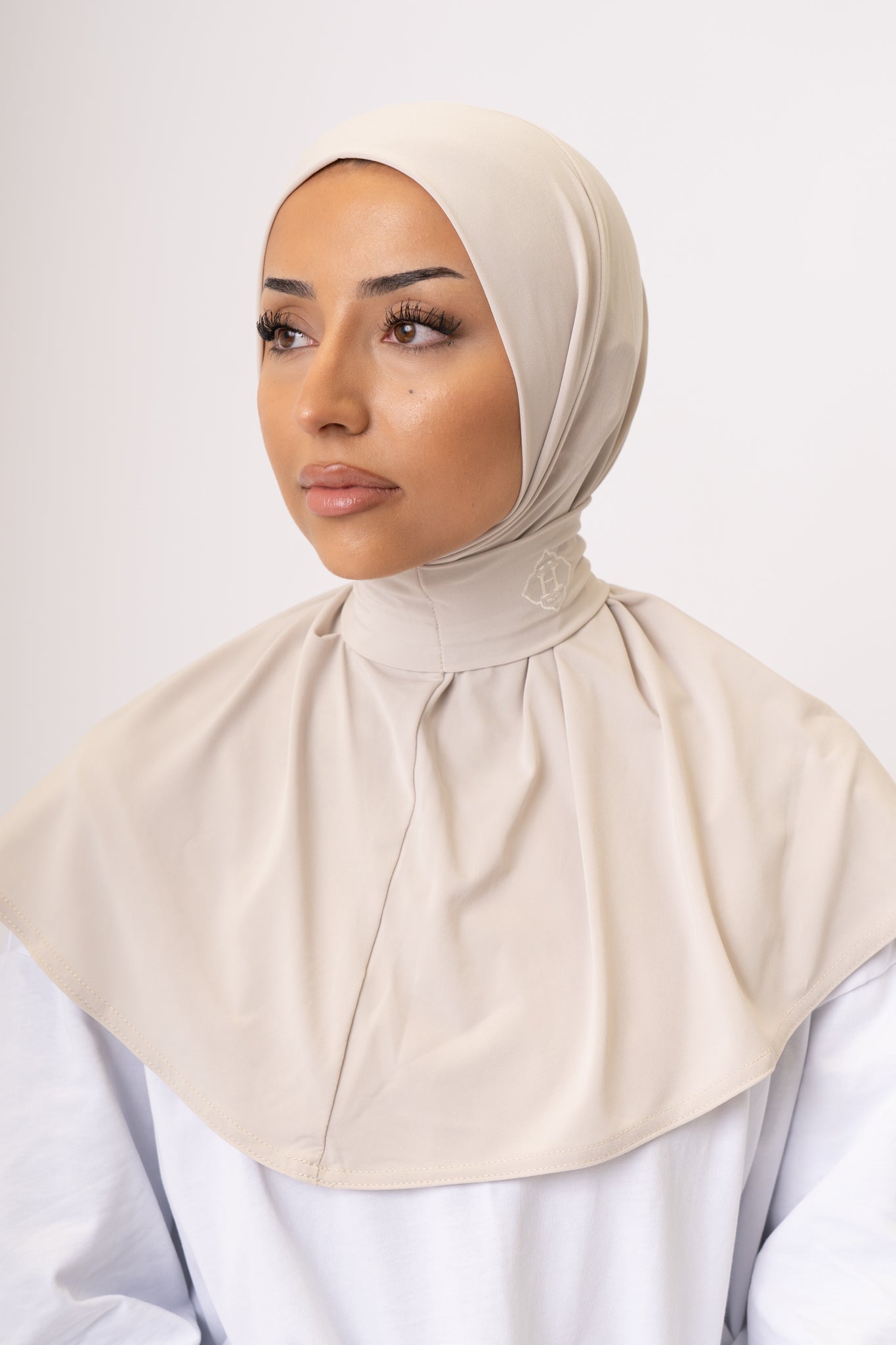 Instant Hijab Oat Milk (Light Beige)