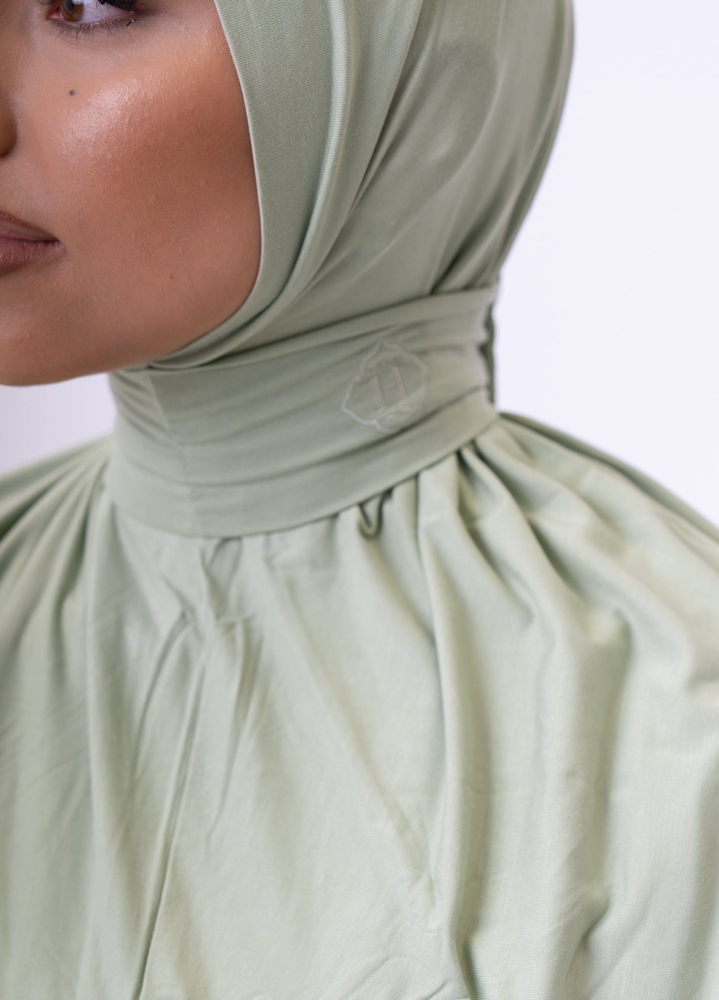 Instant Hijab Bamboo Pistachio Mist (Light Green)