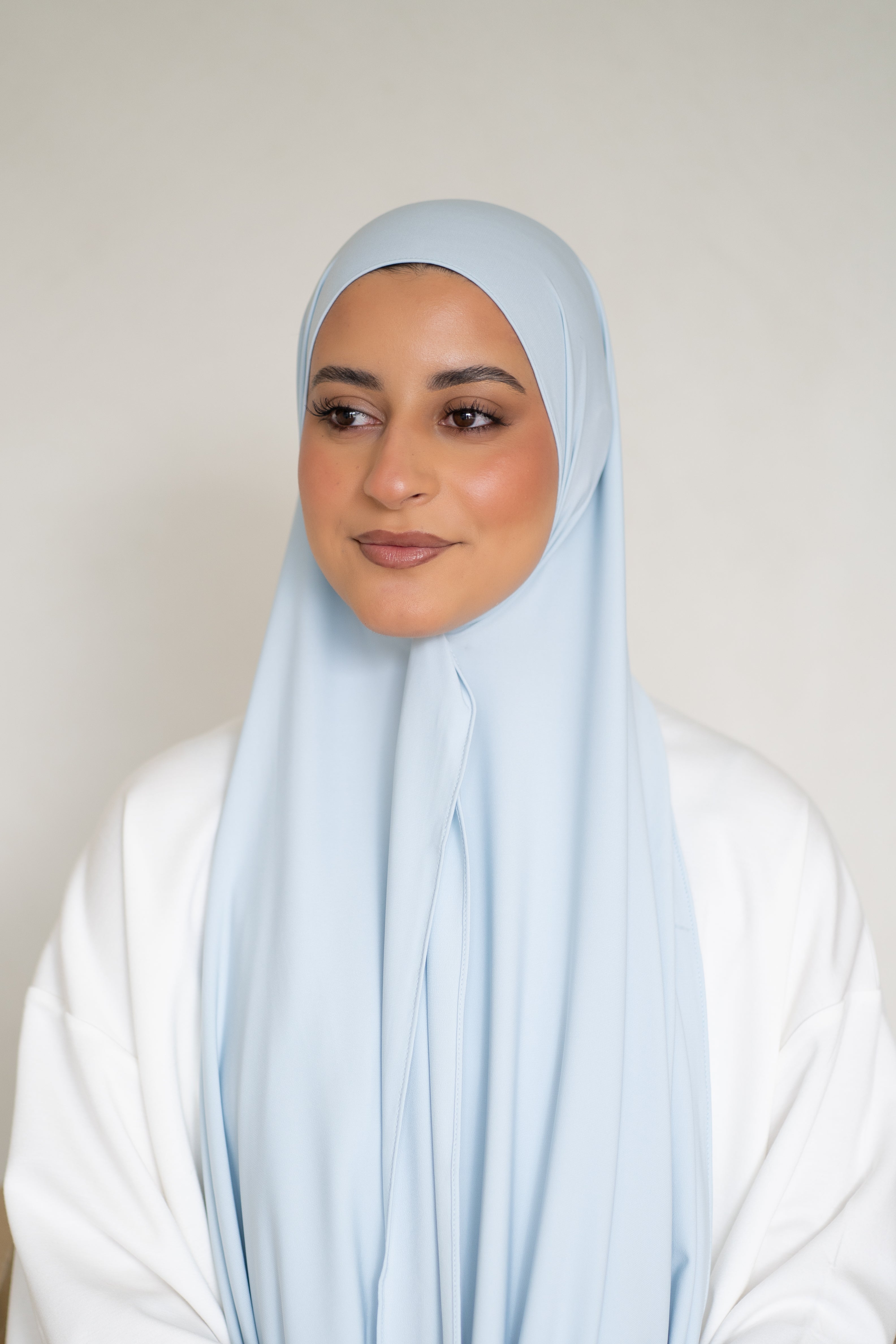 Premium Jersey Hijab Artic Mist (Light Blue)