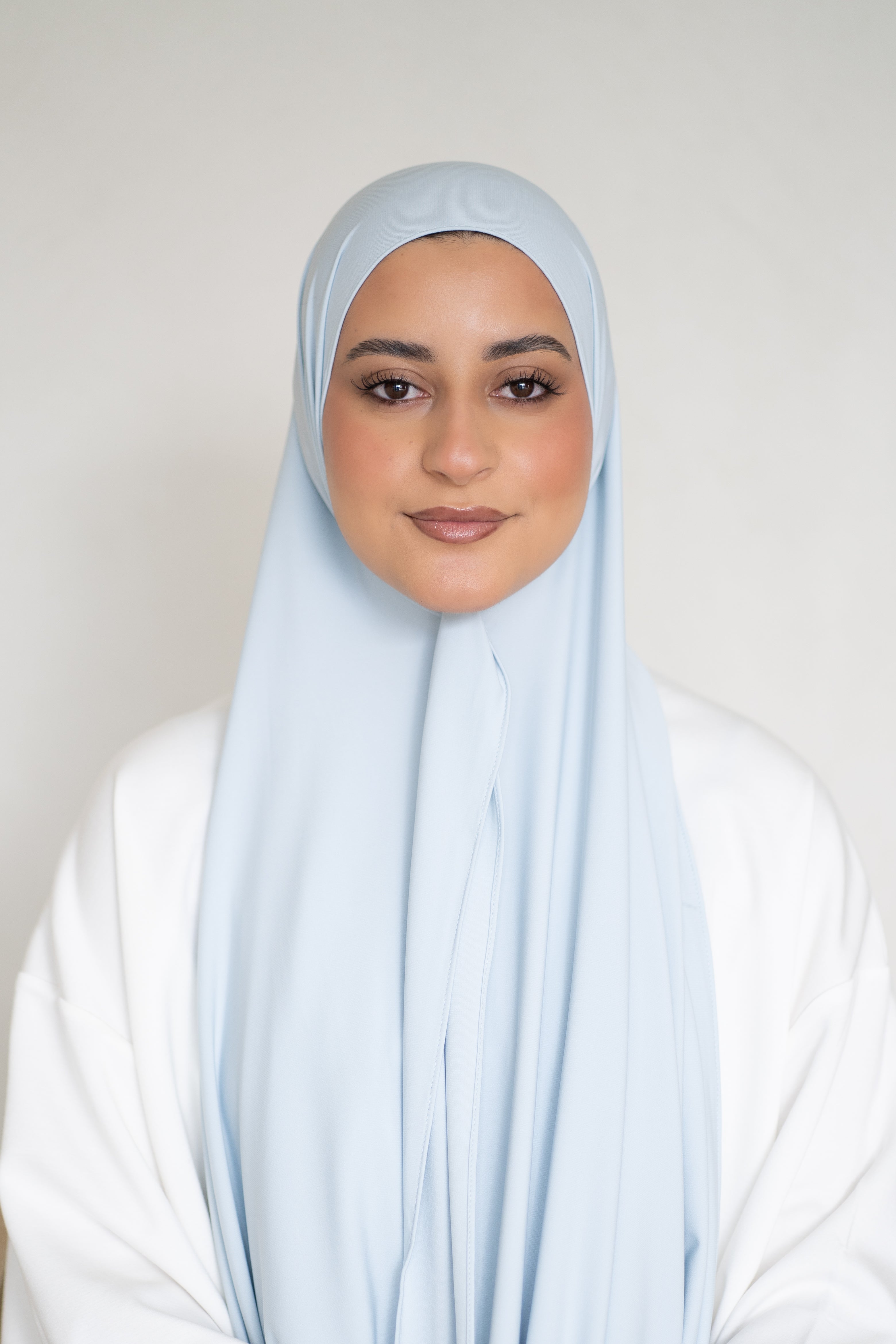 Premium Jersey Hijab Artic Mist (Light Blue)
