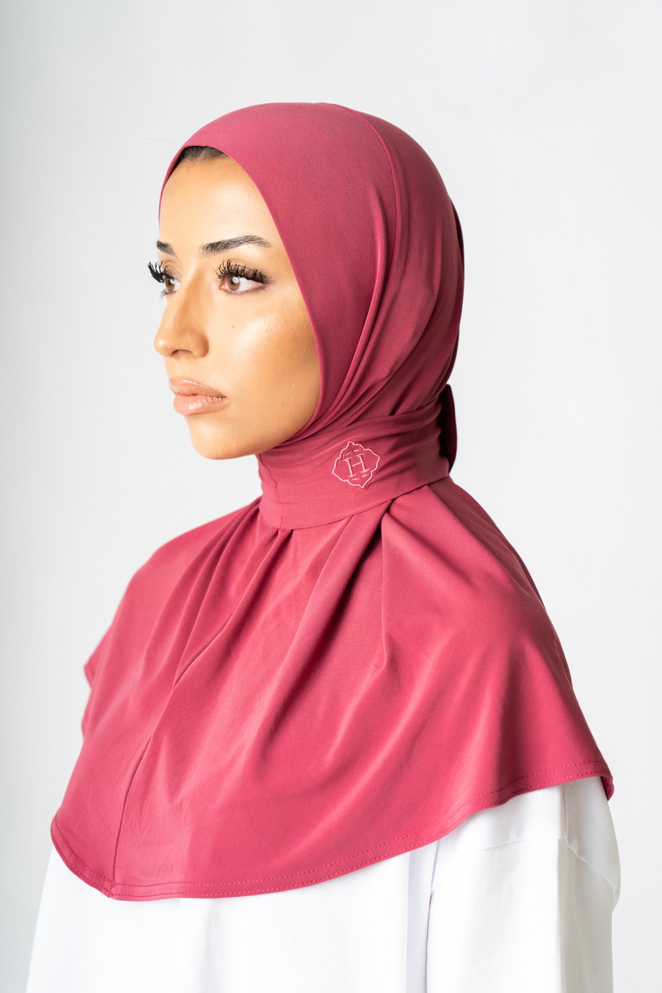 Instant Hijab Raspberry Pink (Fuschsia)