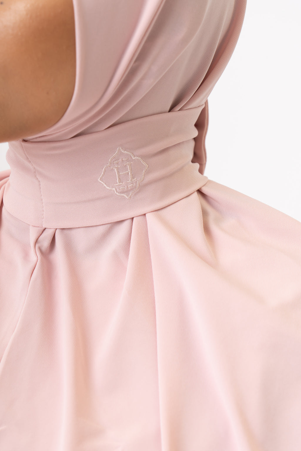 Instant Hijab Rose Silk (Light Pink)
