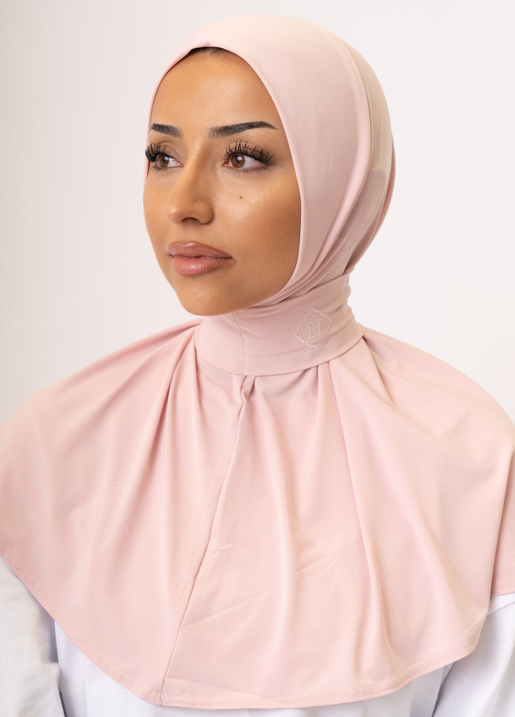 Instant Hijab Rose Silk (Light Pink)